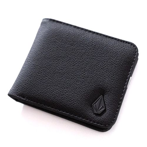 Carteira Masculina Volcom Metal Black Stone Preto-VLAC020066- -1-